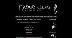 Desktop Screenshot of fadedglorylrp.co.uk
